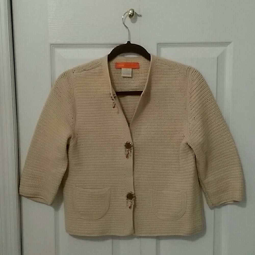 Jewel Snap Jute Colored Sweater